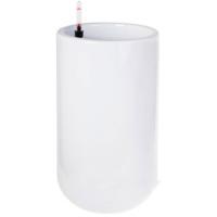 Кашпо PLANTA VITA "Jar Silk white" с автополивом (пластик), D34xH65,5 см