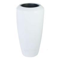 Кашпо полистоун "Рmlac-white Vase", D46хH90 см с тех.горшком