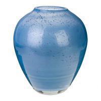 Ваза "Виола-1 голубой лед" (стекло), D17xH18 см
