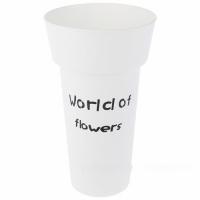 Ваза "World of flowers" (пластик), D20xH35см