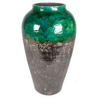 Ваза Indoor Pottery Bottle Lindy Green Black, D28хH50см