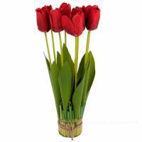 Цветы искусственные "Тюльпаны" в банче, 46 см