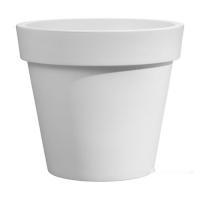 Кашпо Rotazionale Easy Round Pot White, D45xH41см