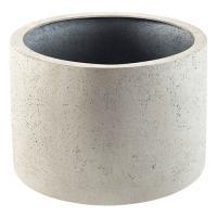 Кашпо Grigio Cylinder Antique White-concrete, D48хH32см