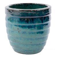Кашпо керамика Nobilis Marco "Green Jar", D18хH18 см