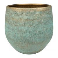 Кашпо Indoor Pottery Pot Ryan Shiny Blue, D32хH32см