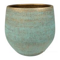 Кашпо Indoor Pottery Pot Ryan Shiny Blue, D31хH28см