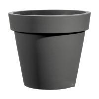 Кашпо Rotazionale Easy Round Pot Anthracite, D25xH22см
