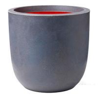 Кашпо Capi Urban Smooth NL Egg Planter Dark Grey, D54хН52см