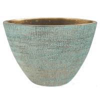 Кашпо Indoor Pottery Planter Ryan Shiny Blue (per 2 pcs.), 33х16хH25см