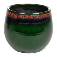 Кашпо Indoor Pottery Pot Charlotte Green (per 4 pcs.), D19хH16см
