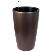 Кашпо PLANTA VITA "Vase Matt espresso" с автополивом (пластик), D33xH57 см