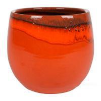 Кашпо Indoor Pottery Pot Charlotte Orange, D33хH28см