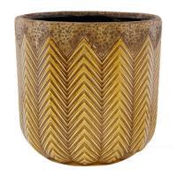 Кашпо Indoor Pottery Pot Cecil Ochre (per 2 pcs.), D21хH20см