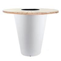 Барный стол с кашпо Otium Olla Table Herba White, D131хН102см