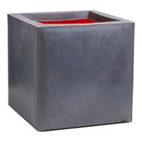 Кашпо Capi Urban Smooth NL Pot Square Dark Grey, 50х50хН50см