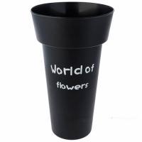 Ваза "World of flowers" (пластик), D25xH43см
