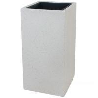 Кашпо полистоун Nobilis Marco "Pote-white Column", 31х31хH60 см с тех.горшком