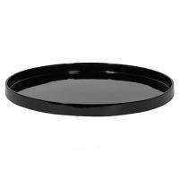 Поддон Fiberstone Saucer Round M Glossy Black, D45xH3см