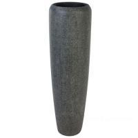 Кашпо полистоун Nobilis Marco "Rock2-gray Vase", D34хH117 см с тех.горшком