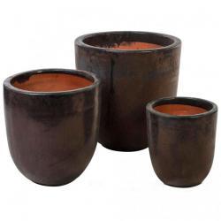 Кашпо Nobilis Marco Copper Jar Керамика