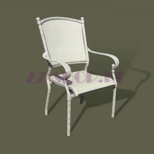 Кресло алюминиевое Renissance Arm Chair, цвет Белый
